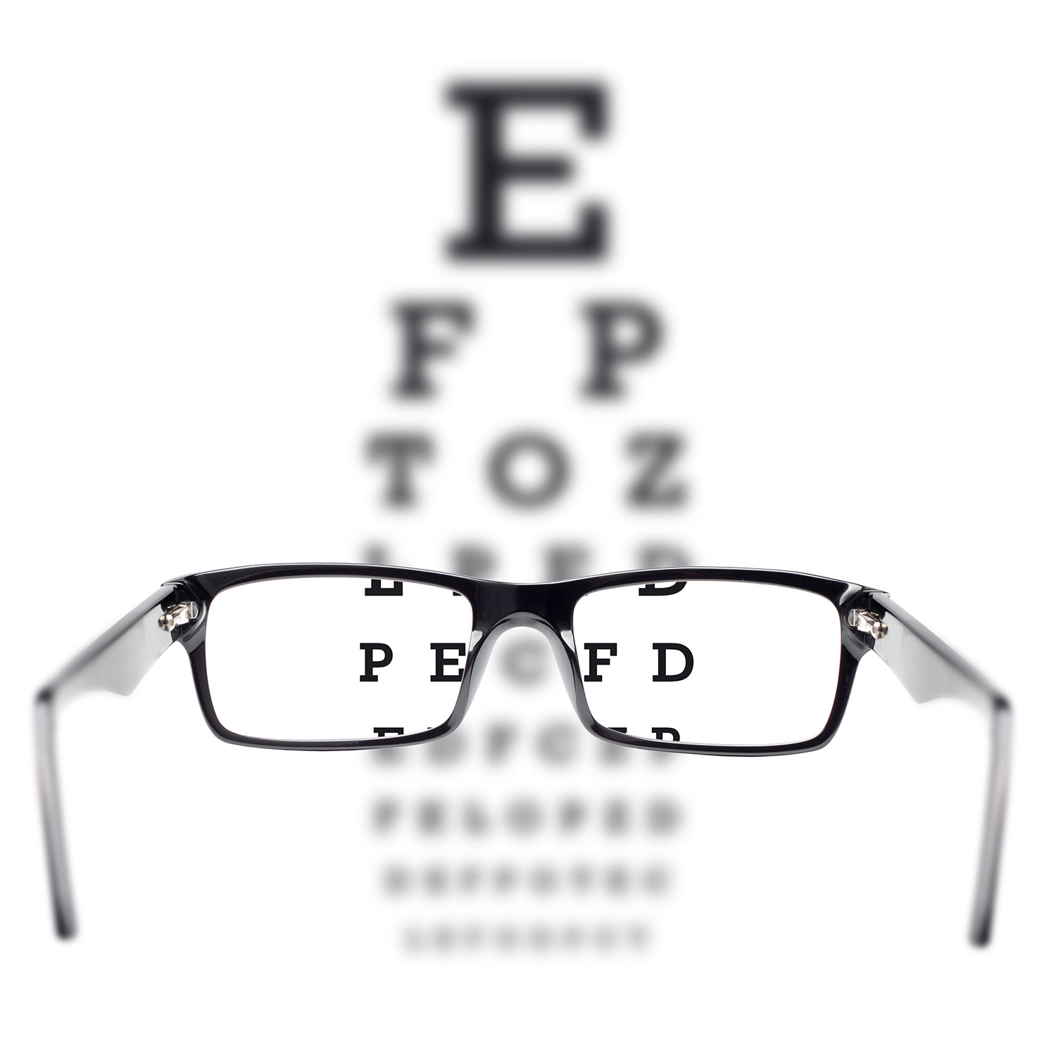 eye exam and eye glasses