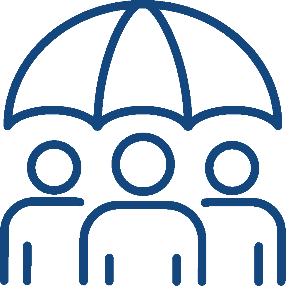 people under umbrella