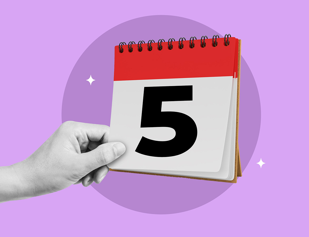 5th of the Month on a calendar