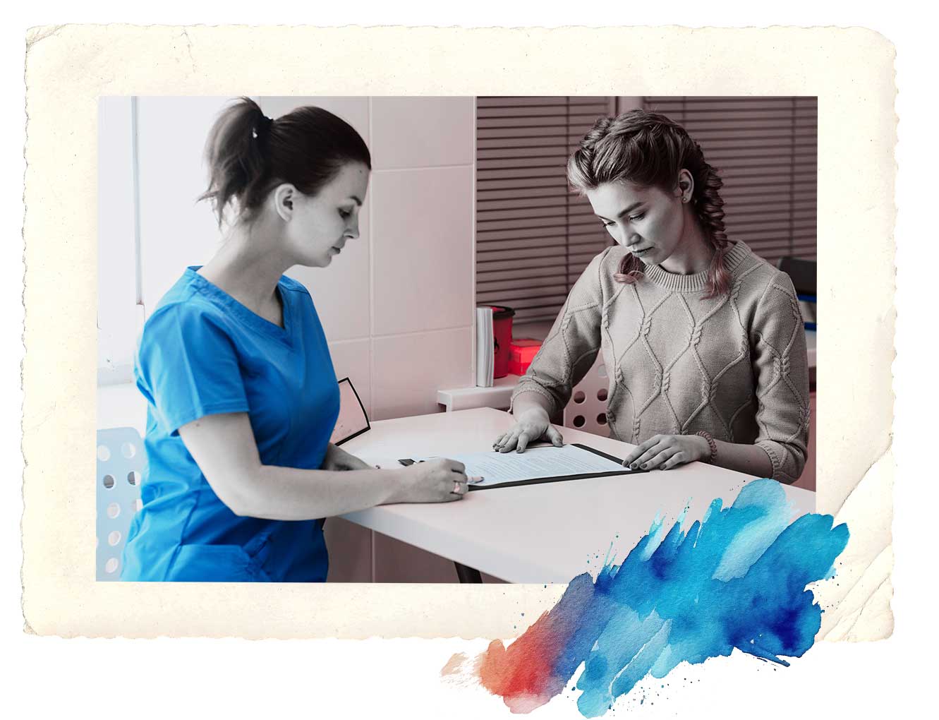 person filing insurance claim