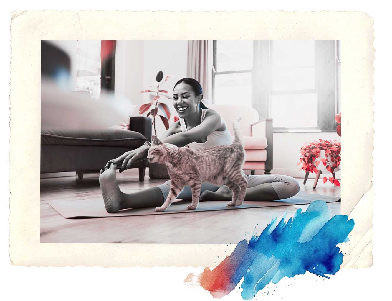 yoga with a creating