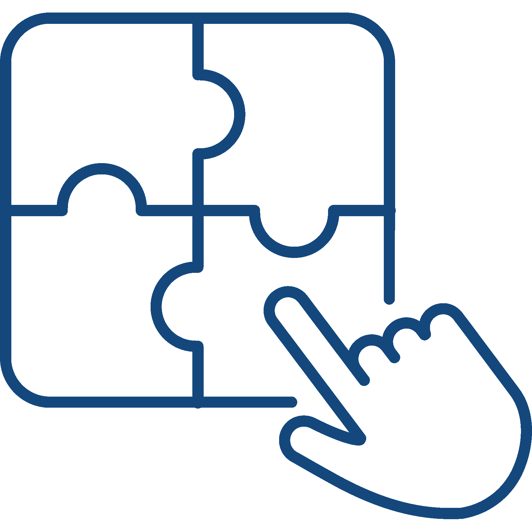 Other Plans Icon - puzzle pieces and hand