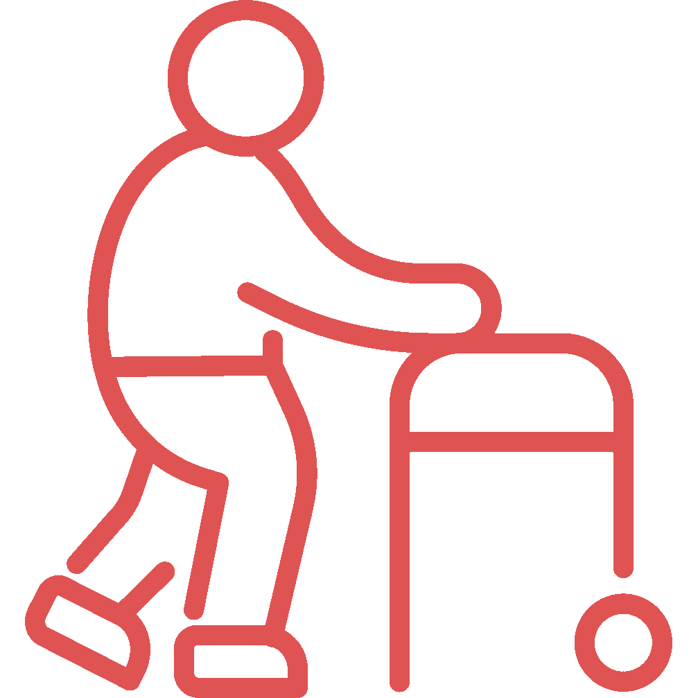 elderly mobility icon
