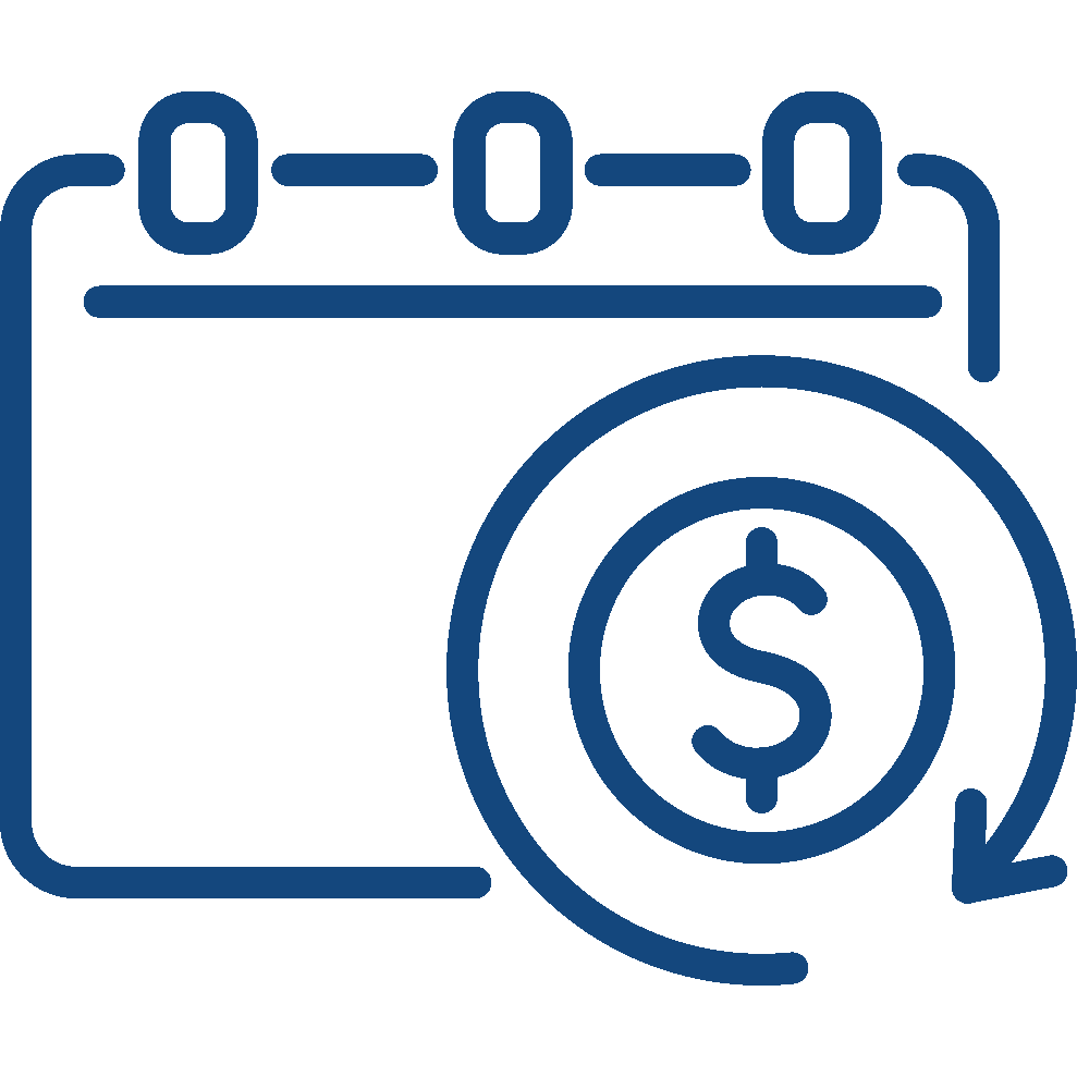 calendar with money scheduled