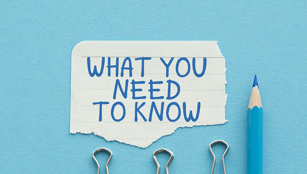 note with what you need to know