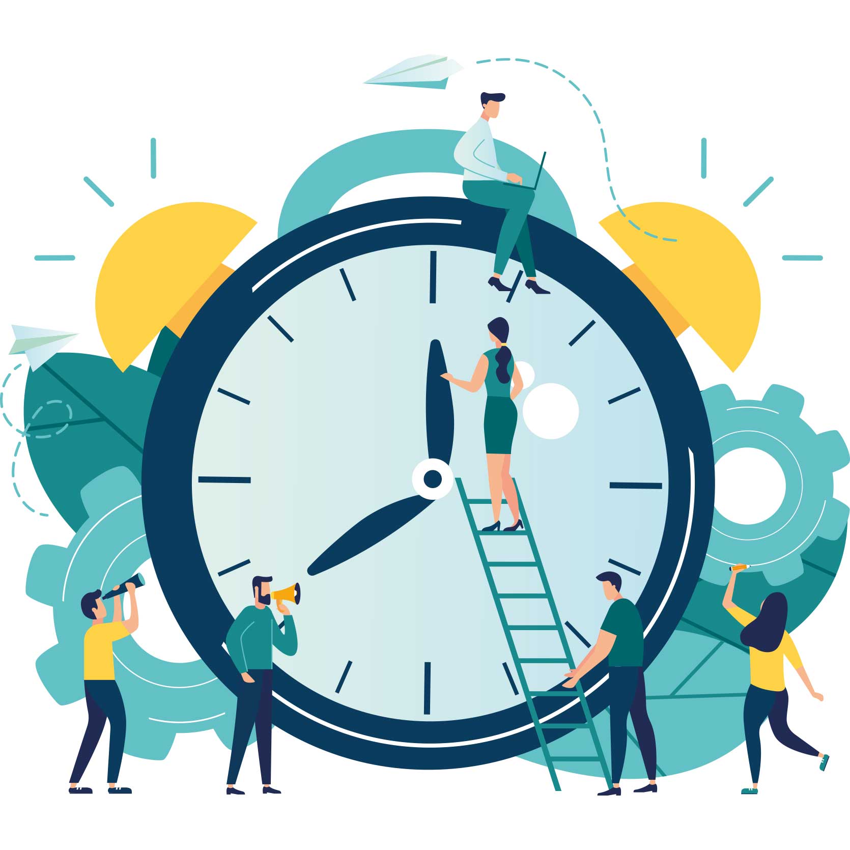 clock and time illustration