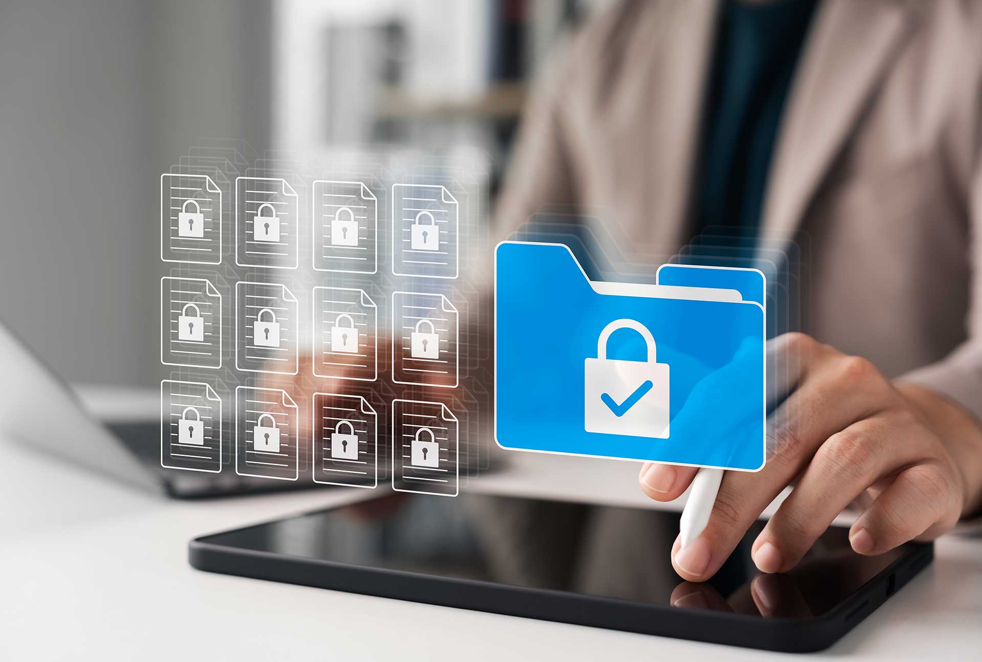 locked digital files