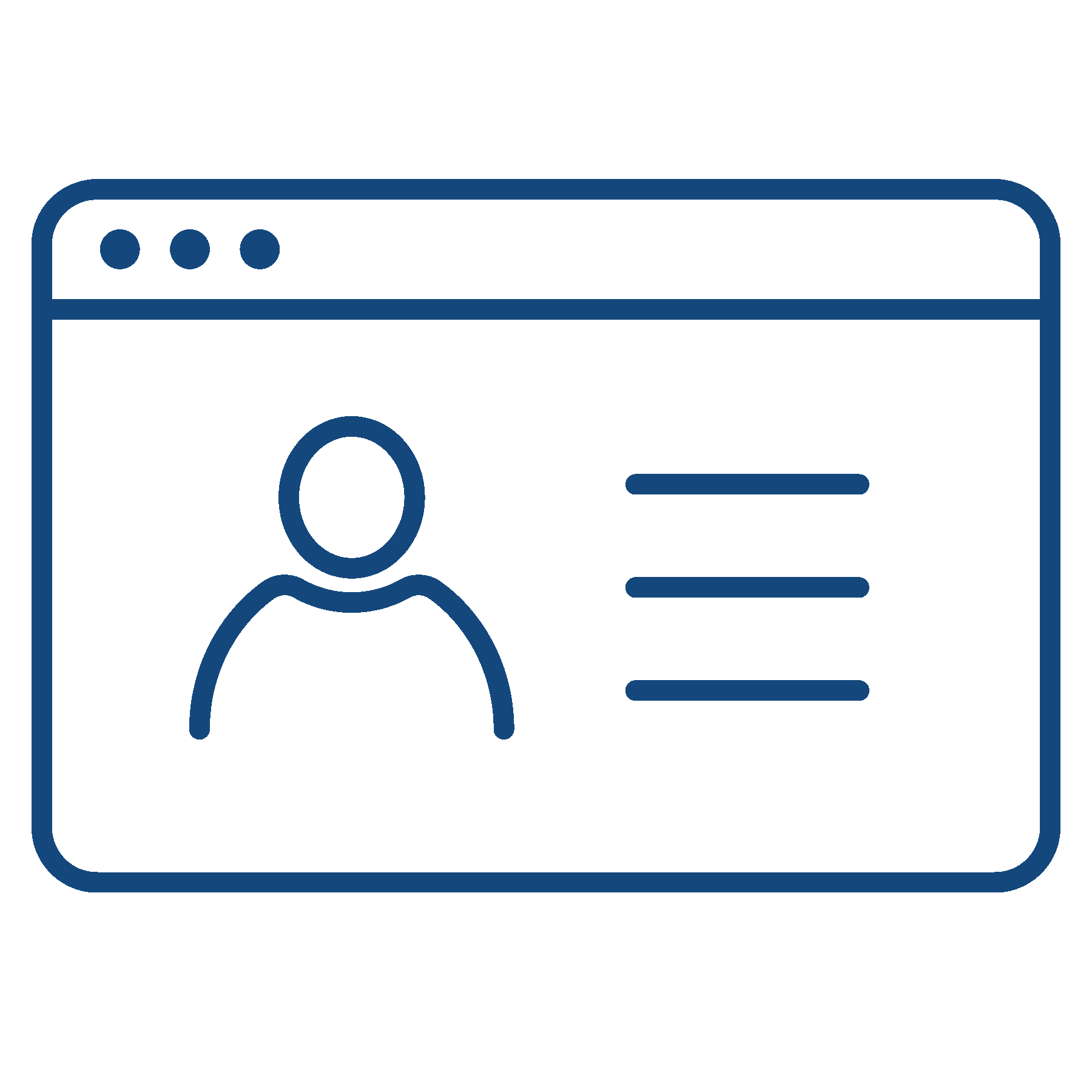 personal data in website