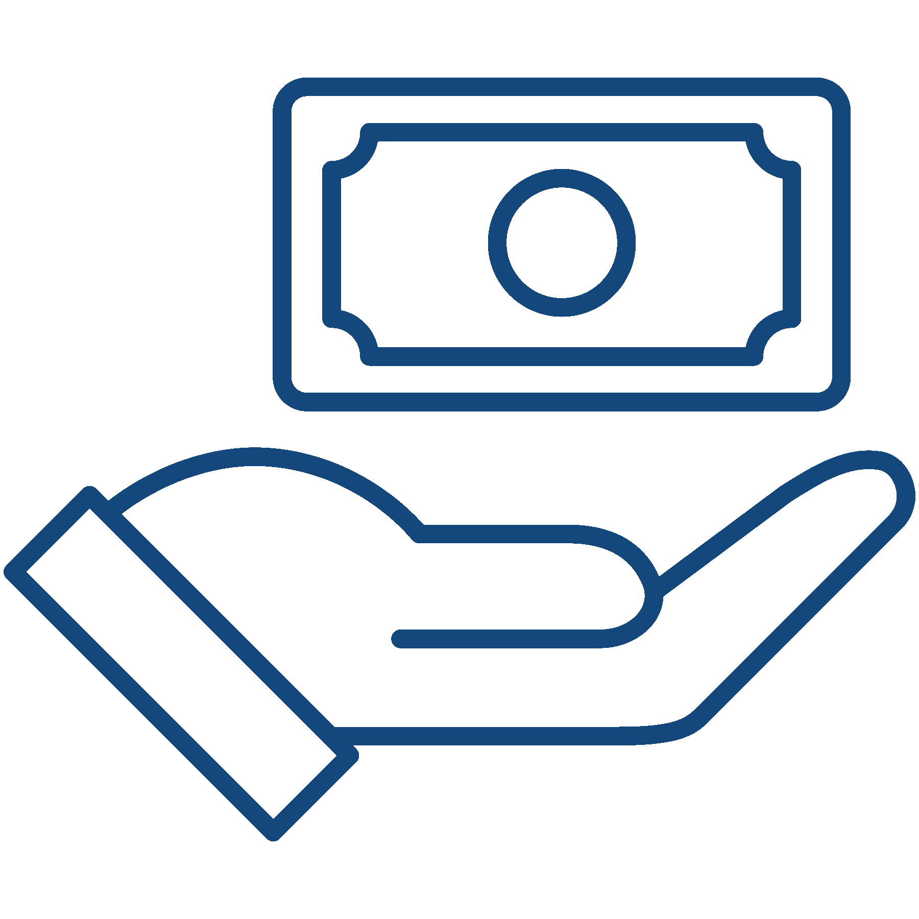 hand with dollar icon